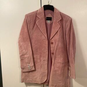 PINK/MAUVE suede blazer